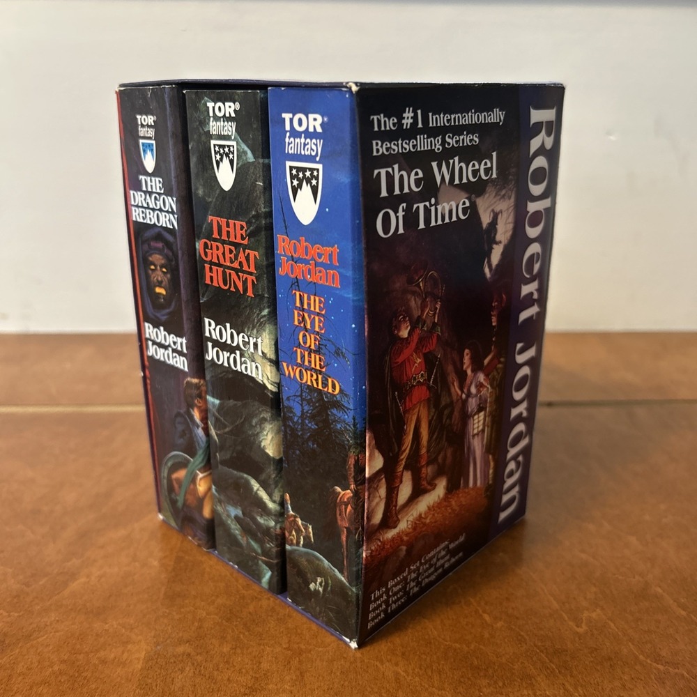 The Wheel of Time 1-3 Boxed Set Robert Jordan TOR 1993 3 PBs Like New